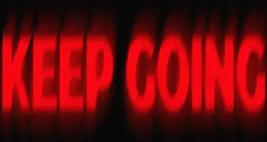 KEEP GOING banner